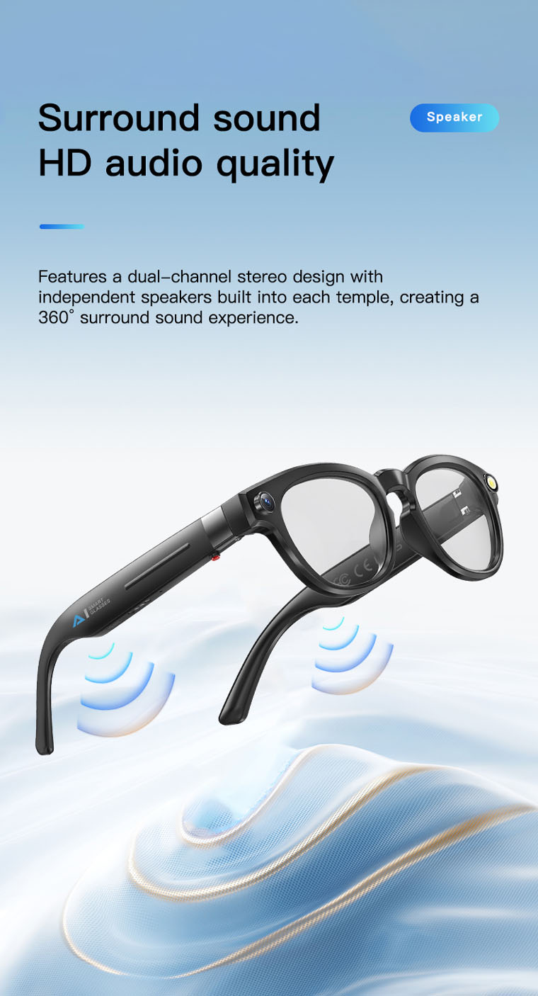 8MP Camera AI Glasses