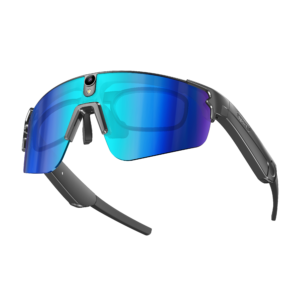L805 Wearable Action Camera Glasses, Smart Cycling Eyewear with Bluetooth Music, Ergonomic Auto-Pause Sensors & HD Video Recording